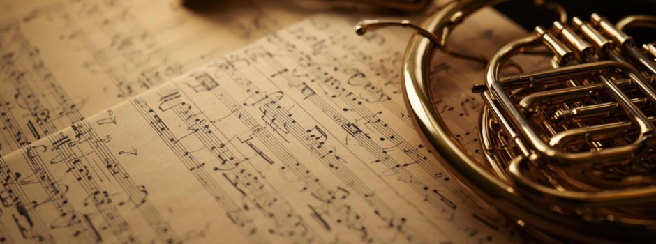 mélange de partitions de musique et d'instruments d'orchestre d'harmonie.jpg